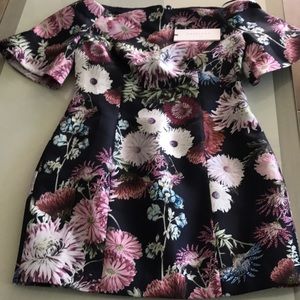 Keepsake floral mini dress.